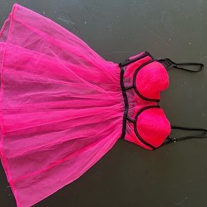 Victoria's Secret Pink Chemise with Sheer Skirt